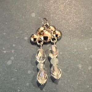 Cloud raindrop pendant